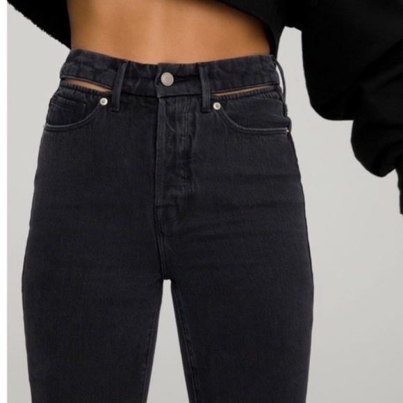 NWT Good American Good Boy In Black 208 Jeans - Picture 5 of 7